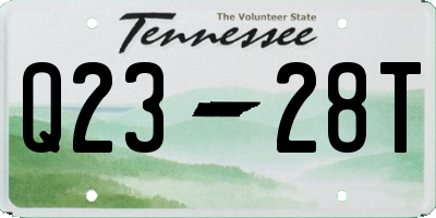 TN license plate Q2328T