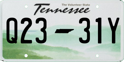 TN license plate Q2331Y