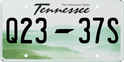 TN license plate Q2337S