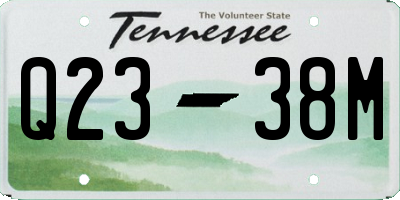 TN license plate Q2338M