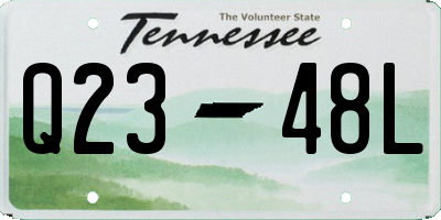 TN license plate Q2348L