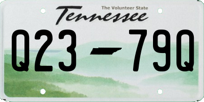 TN license plate Q2379Q