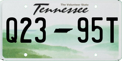 TN license plate Q2395T