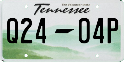 TN license plate Q2404P