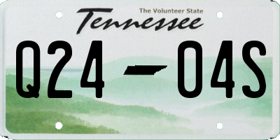 TN license plate Q2404S