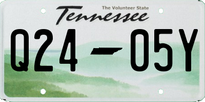 TN license plate Q2405Y