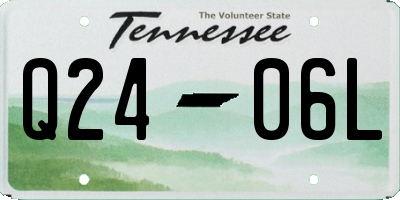 TN license plate Q2406L