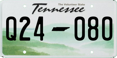 TN license plate Q2408O