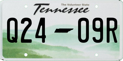 TN license plate Q2409R