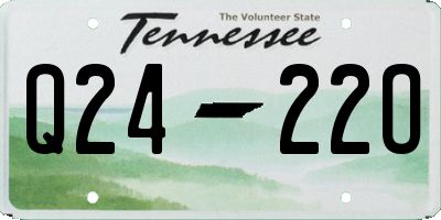 TN license plate Q2422O