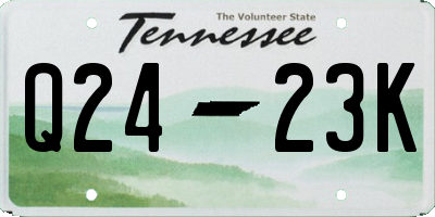 TN license plate Q2423K