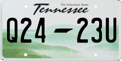 TN license plate Q2423U