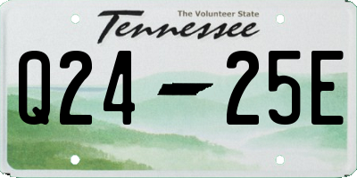 TN license plate Q2425E