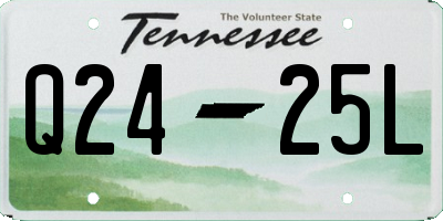TN license plate Q2425L