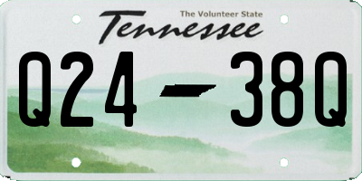 TN license plate Q2438Q