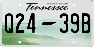 TN license plate Q2439B