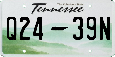 TN license plate Q2439N