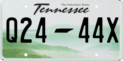 TN license plate Q2444X