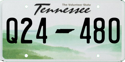 TN license plate Q2448O