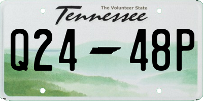 TN license plate Q2448P