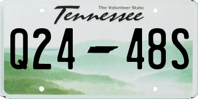 TN license plate Q2448S