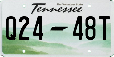TN license plate Q2448T