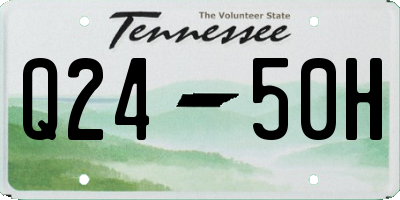 TN license plate Q2450H