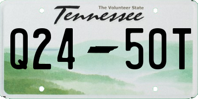 TN license plate Q2450T