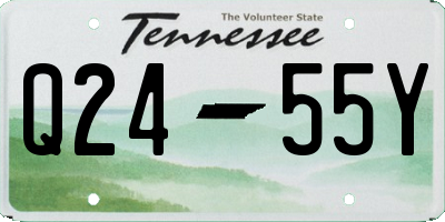 TN license plate Q2455Y