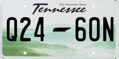 TN license plate Q2460N
