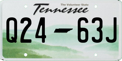 TN license plate Q2463J
