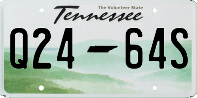 TN license plate Q2464S