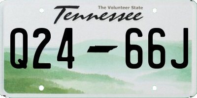TN license plate Q2466J