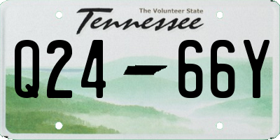 TN license plate Q2466Y