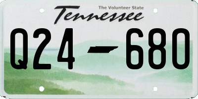 TN license plate Q2468O