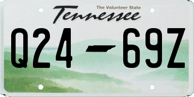 TN license plate Q2469Z