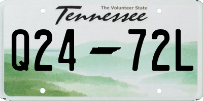 TN license plate Q2472L