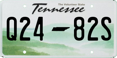 TN license plate Q2482S