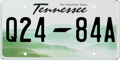 TN license plate Q2484A