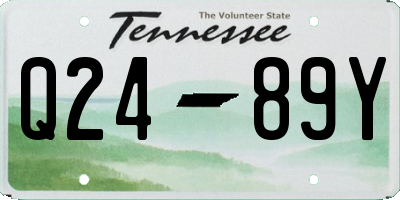 TN license plate Q2489Y