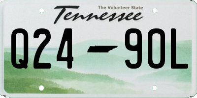 TN license plate Q2490L