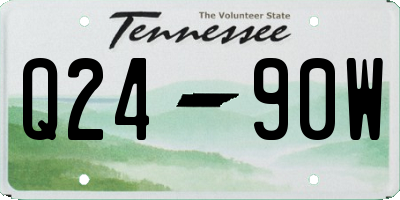 TN license plate Q2490W