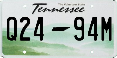 TN license plate Q2494M
