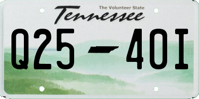 TN license plate Q2540I