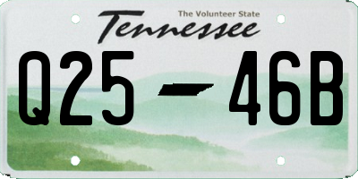 TN license plate Q2546B