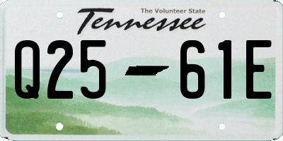 TN license plate Q2561E