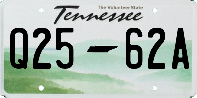 TN license plate Q2562A