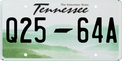 TN license plate Q2564A