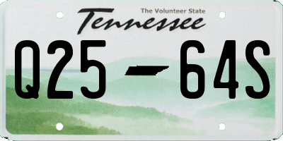 TN license plate Q2564S