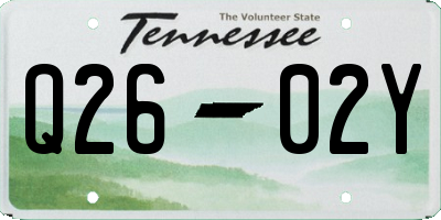 TN license plate Q2602Y